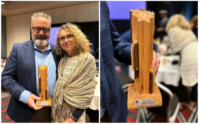 Congratulations to Darren Peterson, who was recently honored with the prestigious Board Emeritus Award by Noblesville Creates at the Celebrate Noblesville Creates fundraiser!